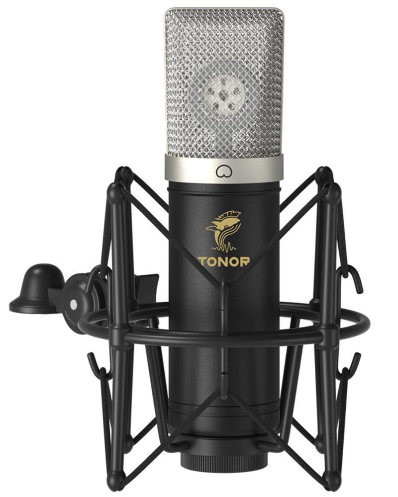 TONOR Condenser Microphone 192kHz/24Bit, USB Cardioid Computer Mic Kit with Upgraded Boom Arm/Spider Shock Mount for Recording, Streaming, Gaming, Podcasting, Voice Over, YouTube, TC-2030 - Image 1